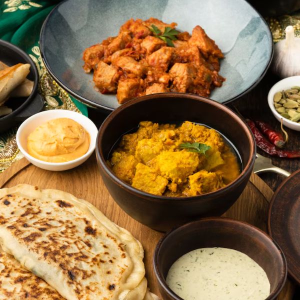 indian-main-course-at-blueberry-cafe-and-residency-greater-noida